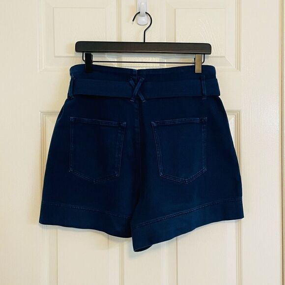 Ted Baker London Daniki Self Tie High Waisted Denim Shorts Dark Blue Size 32 - Picture 4 of 13
